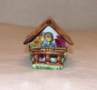 Limoges France Trinket Box Bird House Elda Creations