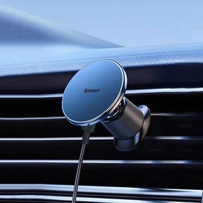 Baseus Magnetic Wireless Car Charger 15W Phone Holder for iPhone 16 15 14 13 12