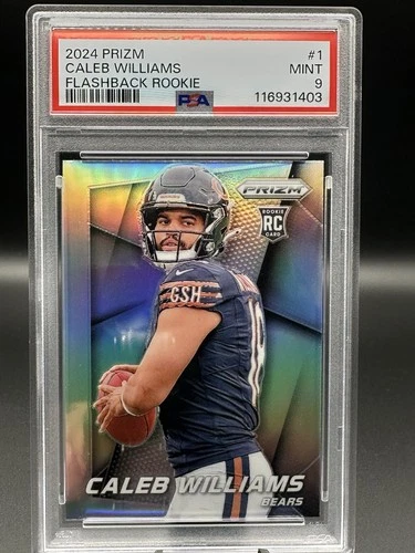 2024 Panini Prizm Flashback Rookie Caleb Williams #1 Silver Prizm (RC) PSA 9 NFL