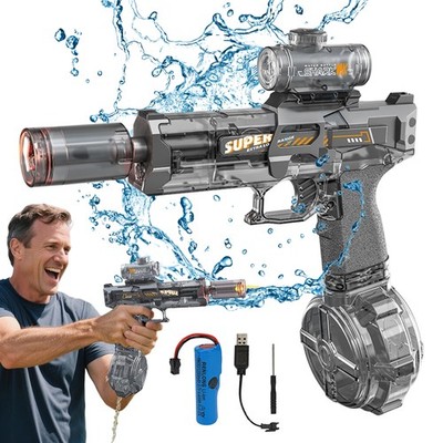 Elektrischer Wasser-Blaster LED-System 500mAh Akku 35min Dauerbetrieb Spielzeug