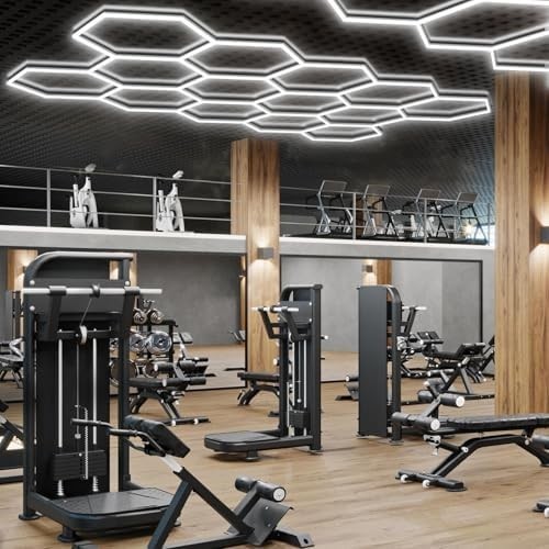LED Garage Lights, Honeycomb Ceiling Light, 456W, 6500K Super Bright, 4.1 X2.4m — image 3