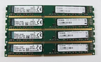 32GB Kingston (4x 8 GB) DDR3-1600 PC3-12800U KVR16N11/8 2Rx8 1.5 V PC RAM