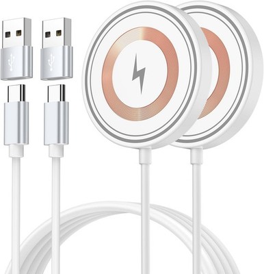2 Pack Wireless Fast Charger Pad for iPhone 17 Pro Max/16