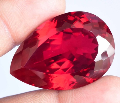 #ad Natural Mozambique Blood Red Ruby 110.00 Ct Certified BIG SIZE Loose Gemstone $90.00