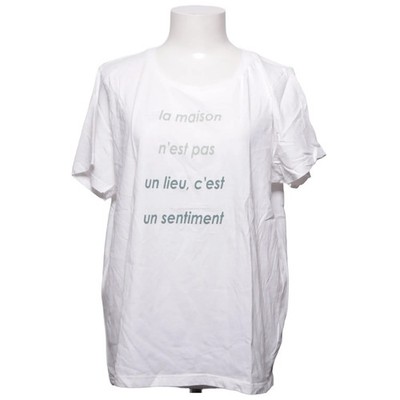 Ichi, T-shirt, Größe: L, Weiß, Baumwolle, Print, Damen #XDt