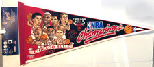 Chicago Bulls 1997 Champions VINTAGE Basketball FULL SIZE Memorabilia Pennant
