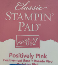 Stampin Up Ink Pad POSITIVELY PINK 2005 Retired Classic Case AS IS FLAW