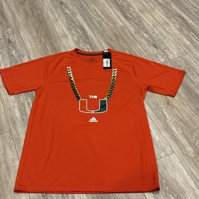 University of Miami Addidas Original Turnover Chain shirt Sz Medium. NWT. The U