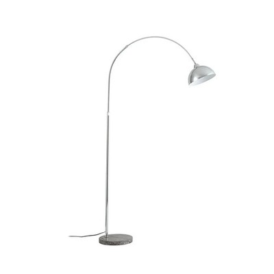 Lindby Stehleuchte Standlampe Tonka chrom Metall Marmor E27 H185cm