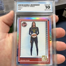 Panini 2025 Donruss WNBA DeWanna Bonner #44 Holo Diamond Graded 10 Indiana Fever