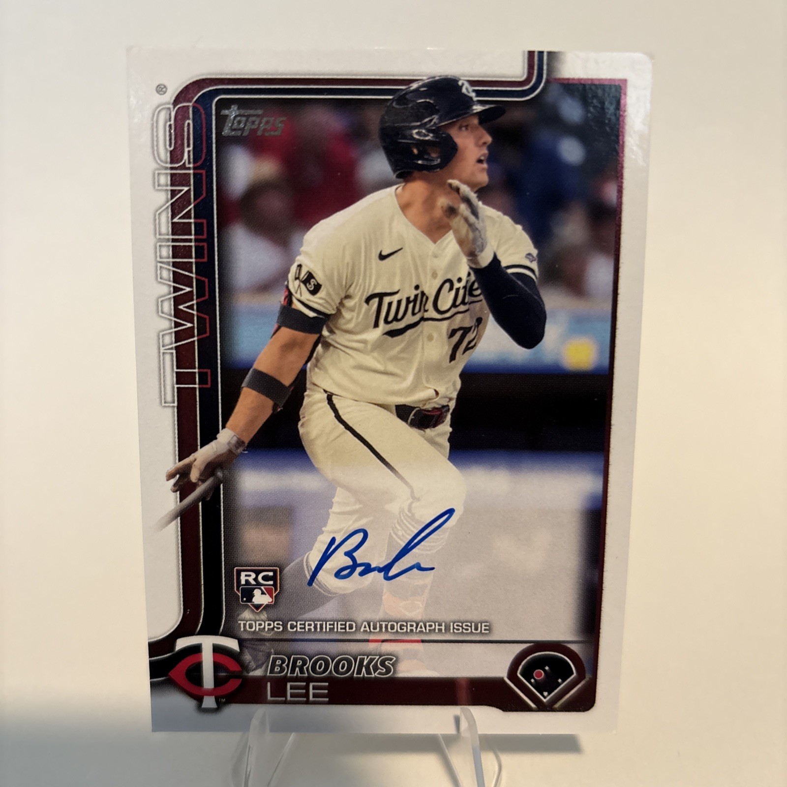 2025 Topps Series 1 - Brooks Lee Real One Auto Rookie Card Twins RC