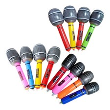 2 Pieces Aufblasbar Mikrofon Mitgebsel Poolparty Kinderspielzeugmikrofon