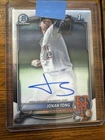 2025 Bowman Chrome Prospect Autographs Jonah Tong 1st