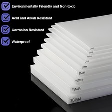 ABS Plastic Sheet DIY Project Model Making RC Boat White 1mm 2mm 3mm 4mm to 20mm