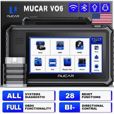 MUCAR VO6 OBD2 Scanner Diagnostic Reader Tool Full System Car Diagnostic Tool