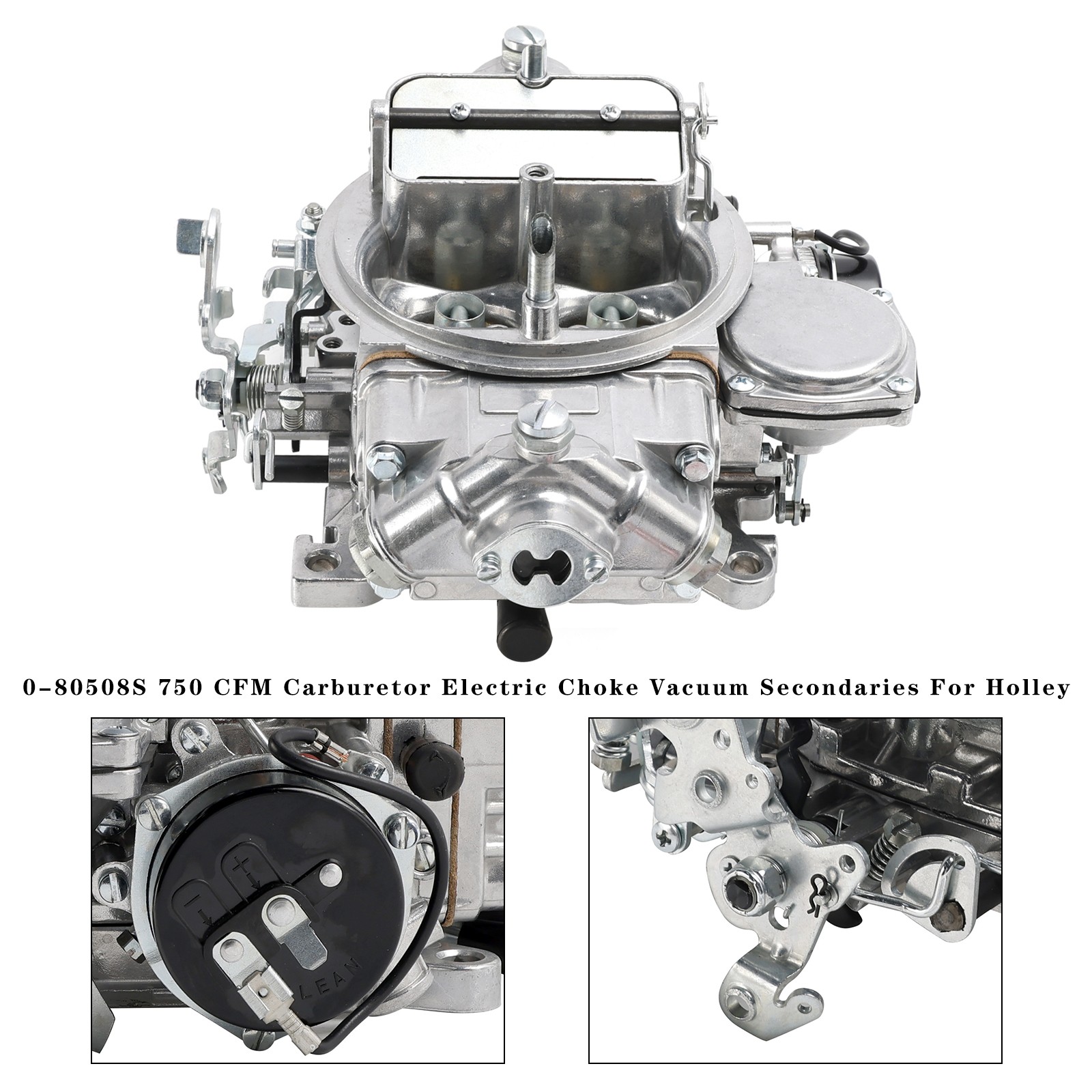 0-80508S 750 CFM Carburetor Electric Choke Vacuum Secondaries