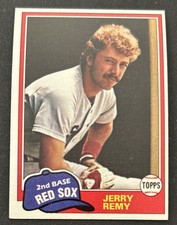 1981 Topps Jerry Remy Baseball Card #549 Red Sox 2B VG O/C
