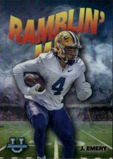2022 Bowman University Chrome John Emery #RM-7 Ramblin' Man LSU Tigers 17G