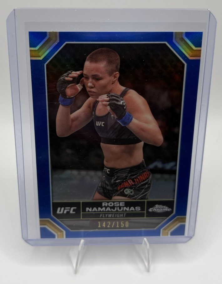 2024 Topps Chrome UFC - Rose Namajunas #169 Blue Refractor /150