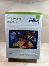 Disney Winnie the Pooh and Tigger BOUNCE Latch Hook Kit 20" x 30" Caron