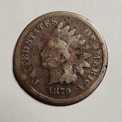 1879 Indian Head Cent-Semi  Key Date-Enviro-Circulated Coin