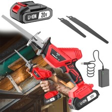 cordless electric reciprocating saw, including saw blades