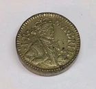 SOVEREIGN COIN WEIGHT ANTIQUE NUMISMATIC HALF GUINEA GOLD SCALES WEIGHT BRASS