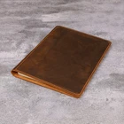 Personalized Leather Portfolio Padfolio Letter Size A4 Notepad Organizer