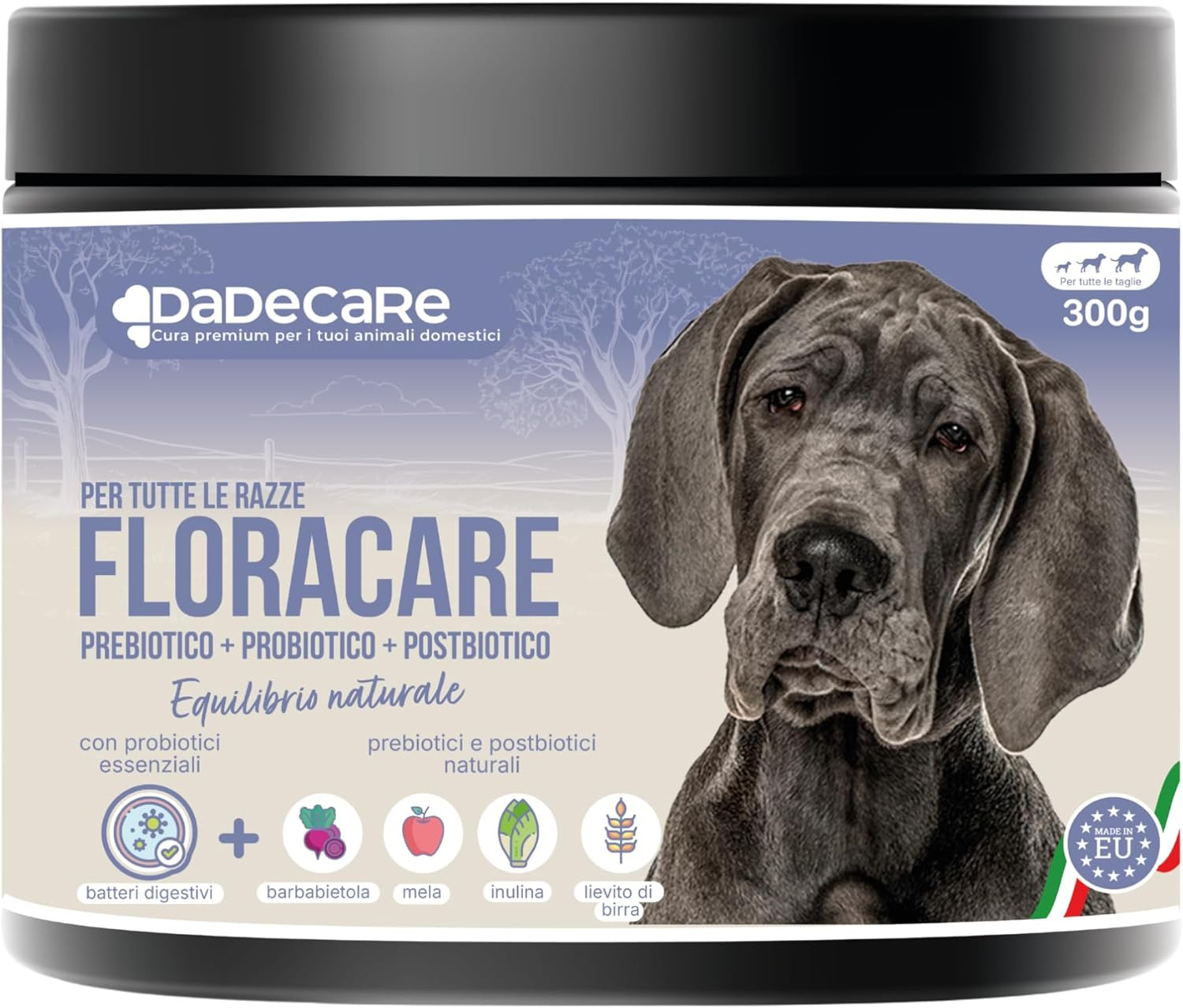 Floracare 300G Probiotici Naturali Cani | Benessere Digestivo Totale
