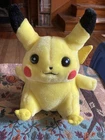 1998 Pokemon Pikachu Plush 8" Hasbro Nintendo Game Freak Toy VTG Collectible