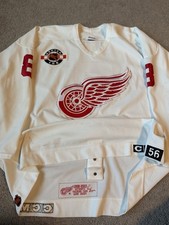 Game Worn Detroit Red Wings Fischer 1998-2003 Training Camp Hockey Jersey 56