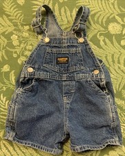 Vintage Oshkosh Baby Overalls Shorts Size Large