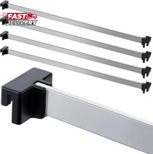 Epakh 8 Pieces Metal Hanging Divider Rail Clip File 4 Pieces File Cabinet Rails