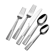 International Silver Arabesque Frost 20-Piece Stainless Steel Flatware Set