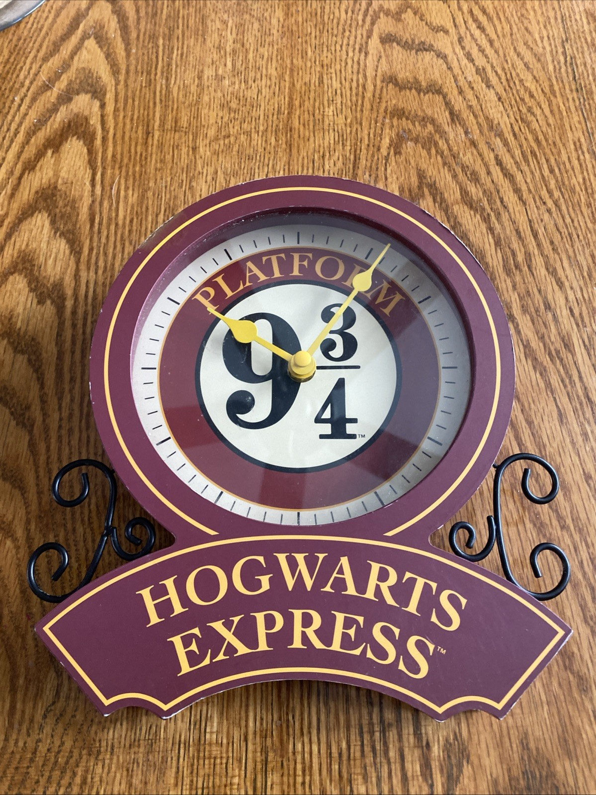 Harry Potter Hogwarts Express Wall Clock Platform 9 3/4 In Good Condition