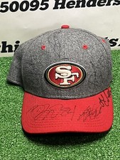 San Francisco 49ers New Era Sz M/L Hat Signed Quinton Patton + 5 Unknown