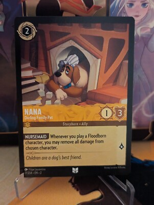 Nana Darling Family Pet -NM Lorcana TCG Rise of the Floodborn UC 17/204