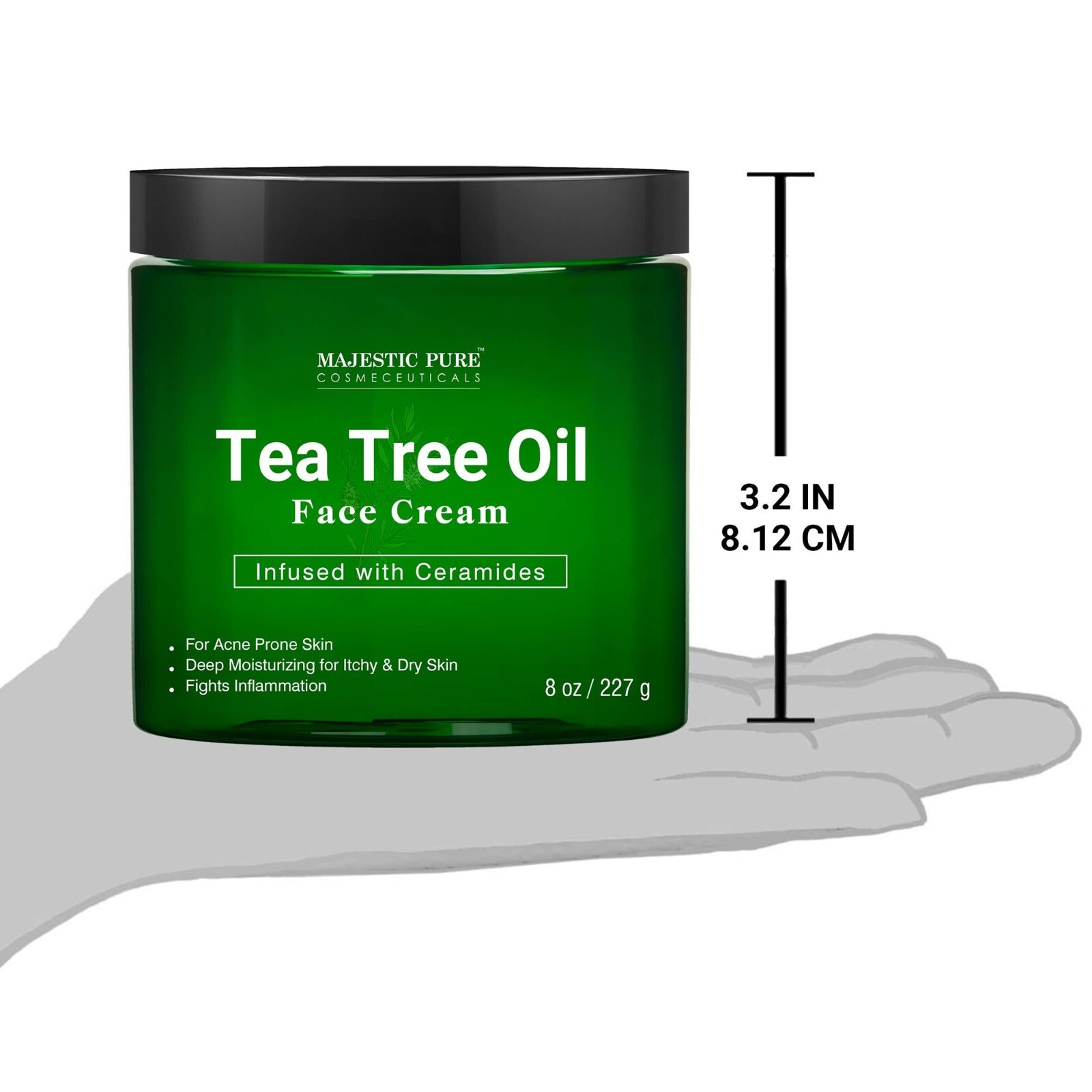 Tea Tree Oil Face Cream by Majestic Pure Therapeutic Grade, Acne Scar