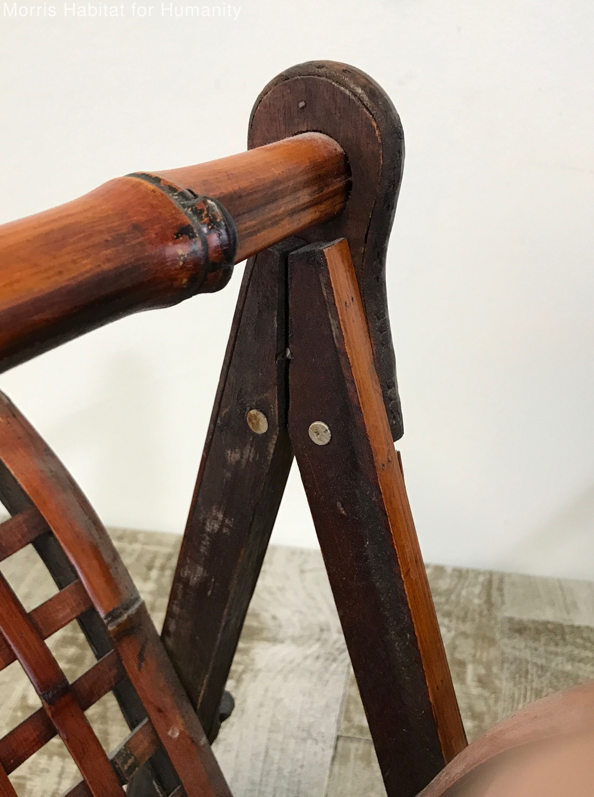 Mid Century Modern Vintage Foldable Bamboo Set of Two Magazine Racks eBay