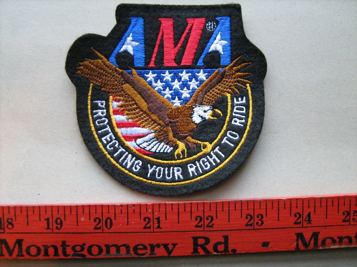 AMA American Motorcycle Association jacket/hat patch (new for 