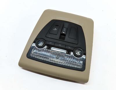 2012 BMW 528i (F10) FRONT CENTER ROOF PRIMARY DOME LIGHT ASSEMBLY (BEIGE)