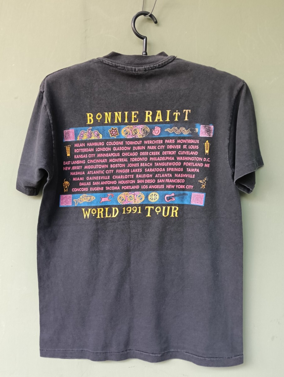 Bonnie Raitt Little Feat Tシャツ Bonnie Raitt World Tour 1991 Vintage T Shirt Rock Band Album