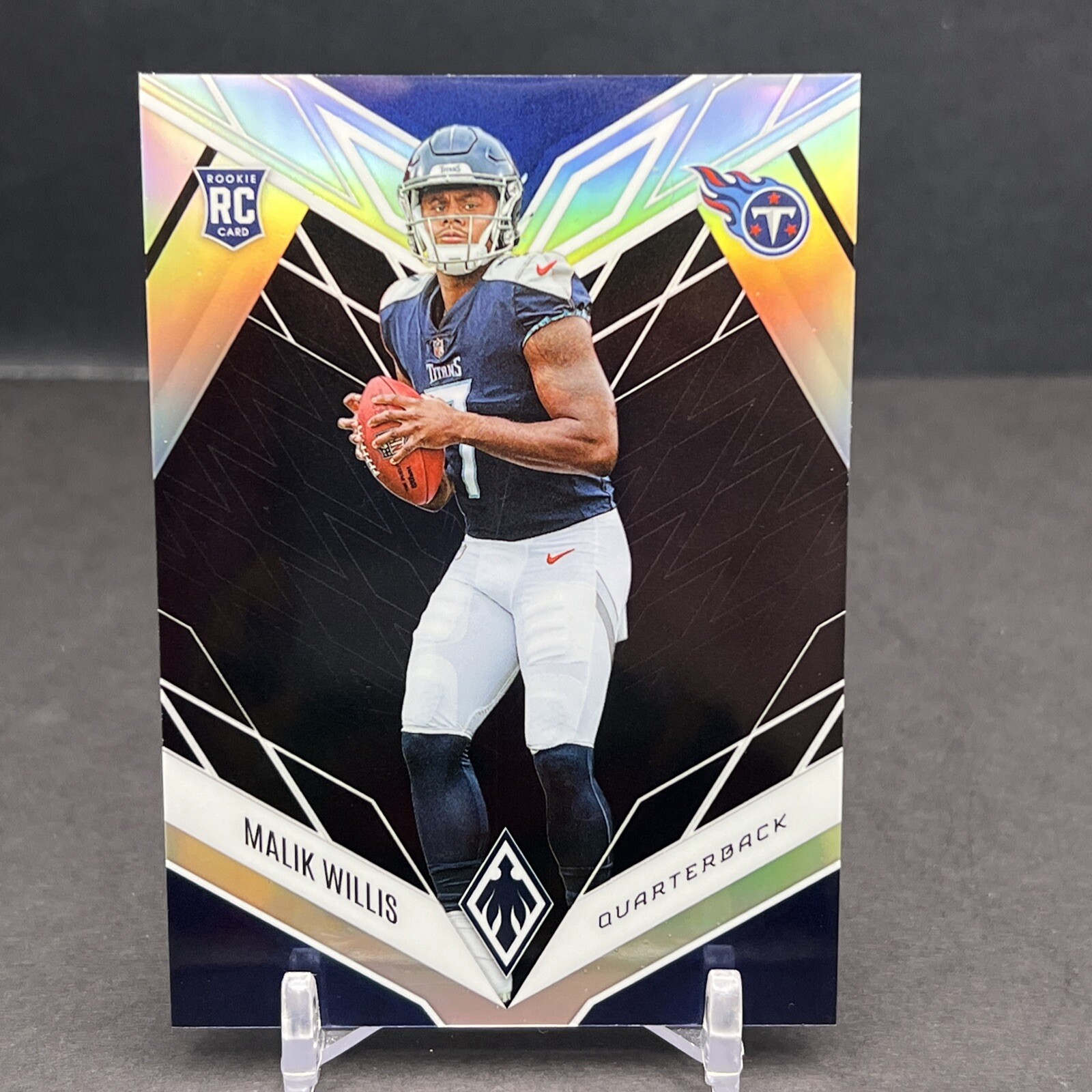 2022 Phoenix Football Malik Willis RC #103 Black SP 04/10 Titans Rookie BW3