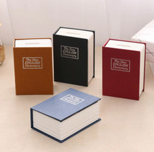 CASSAFORTE CASSETTA DI SICUREZZA PORTAVALORE LIBRO DIZIONARIO 2 CHIAVI 11X8X4 CM