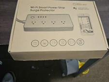Smart Power Strip Wi-Fi Surge Protector with 4 USB & 4 AC Outlets 