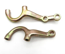 Pair Plain Steering Arms 1-3/4'' Drop For 1937-1948 Ford Spindles