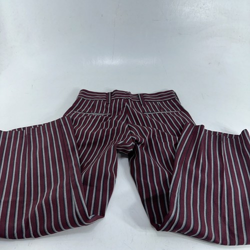 Vintage Boys Dress Suit Pants Perm Press Red Striped - Picture 8 of 12