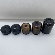 Vintage Microscope Eyepiece Set of 5 Lenses Heavy And Well Made, Unbranded Look 