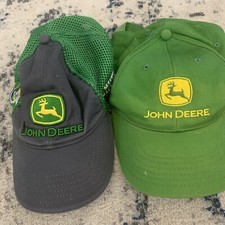 Lot Of 2 John Deere Hats Cap