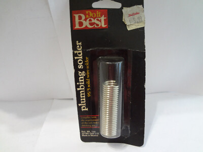Doit Best Plumbing Solder  95/5 solid wire solder Net Wt. 1 oz. 327581